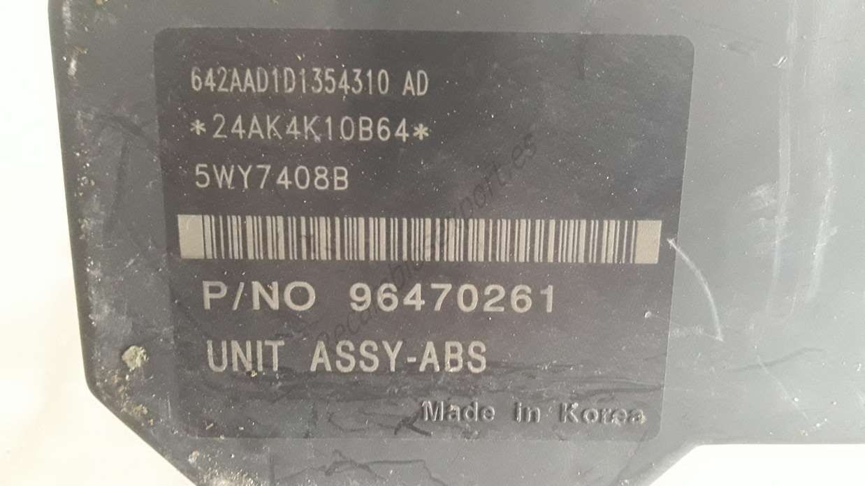ABS Chevrolet Kalos ASSY-ABS 44 96470261 96470254 5WY7504B 96 470 254 96470254MA - Imagen 2
