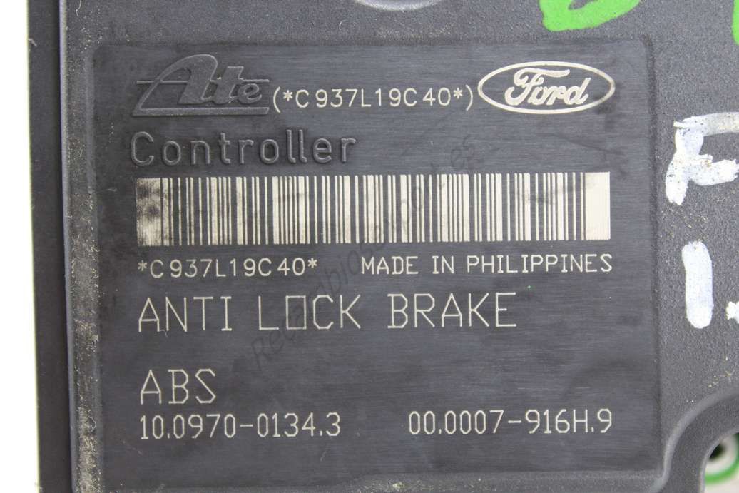 ABS Ford Fiesta Ka Fusion Mazda 4S612M110DA 4S61-2M110-DA D461437A0C D461 437A0-C Ate 10020701154 10.0207-0115.4 10097001343 10.0970-0134.3 000007916H9 00.0007-916H.9 - Imagen 2