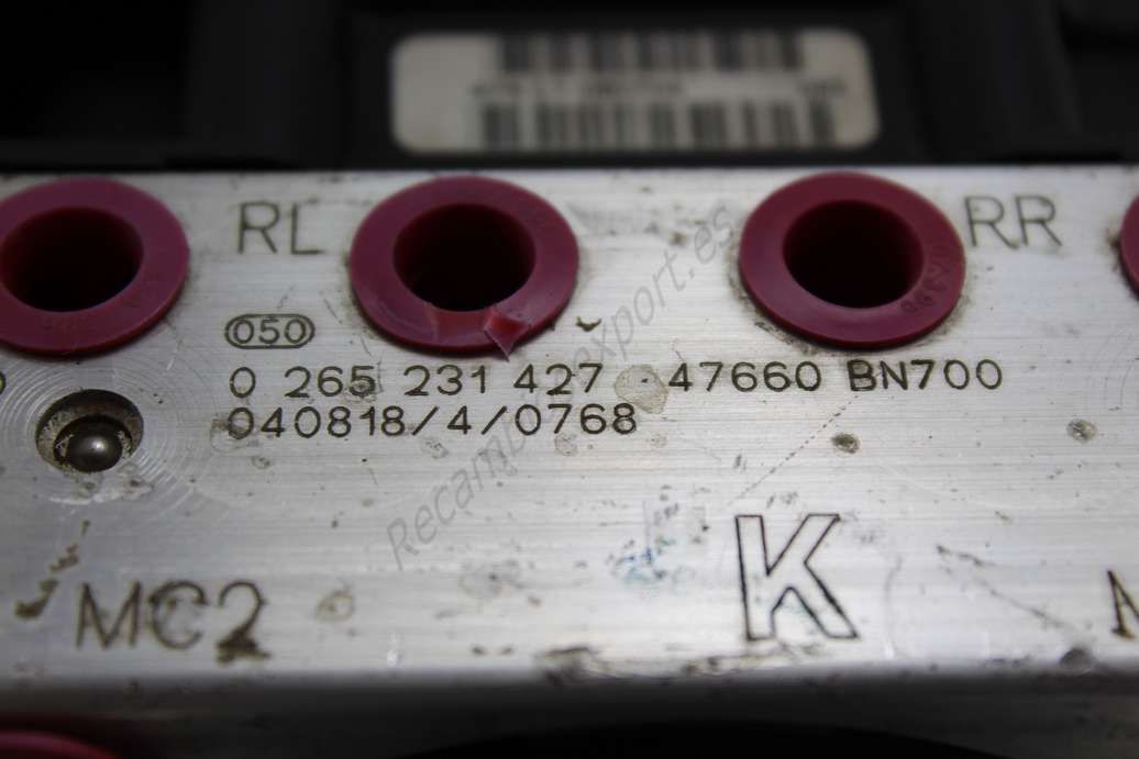 ABS Nissan Almera 47660BN700 47660 BN700 BOSCH 0265231427 0 265 231 427 0265800379 0 265 800 379 - Imagen 3
