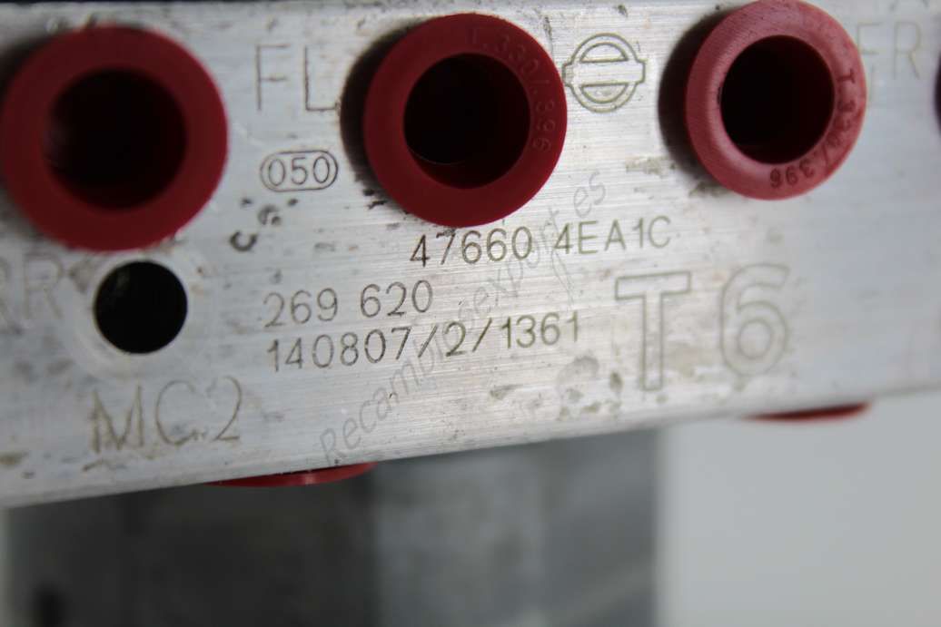 ABS Nissan Qashqai 476604EA1C 47660 4EA1C BOSCH 0265956165 2265106516 - Imagen 2