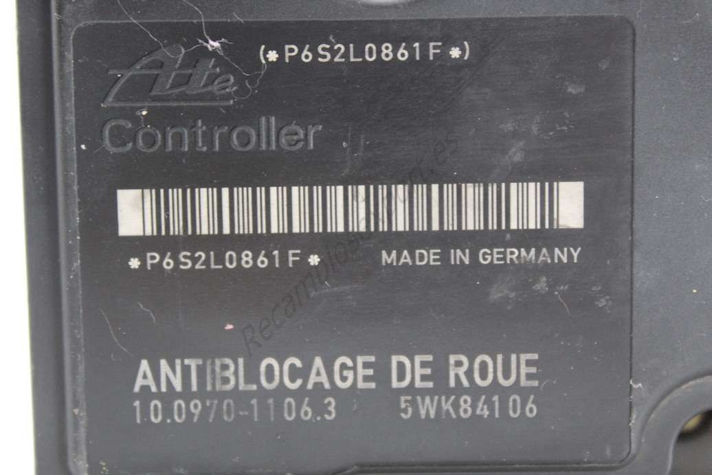 ABS Peugeot Citroen C2 C3 9641965380 Ate 10020700014 10.0207-0001.4 10097011063 10.0970-1106.3 5WK84106 - Imagen 2