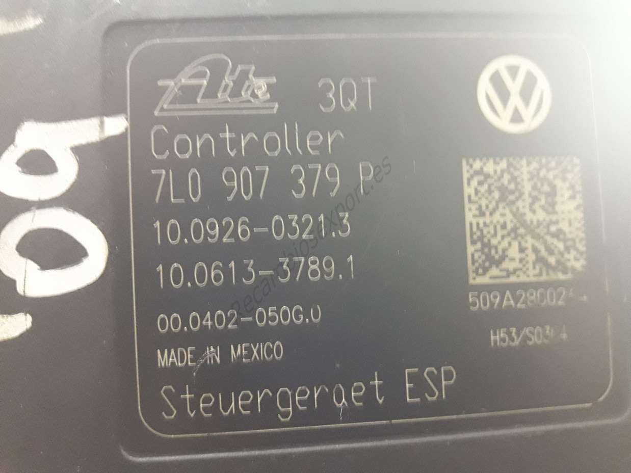ABS VW Porsche 7L0907379P 7L0614517C 7L0 614 517 C 7L0 907 379 P 10021202454 10.0212-0245.4 10092603213 10.0926-0321.3 10061337891 10.0613-3789.1 - Imagen 2