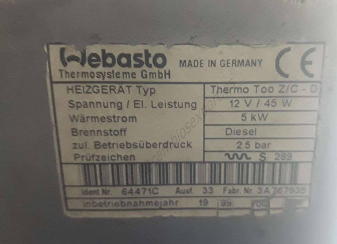 Calentador BMW Z 3-Serie Top Z C D 64471B 64128383759 64 12 8 383759 63861A - Imagen 3
