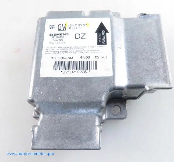 Centralita de airbag Opel Vectra C 13170587 Siemens 5WK43469