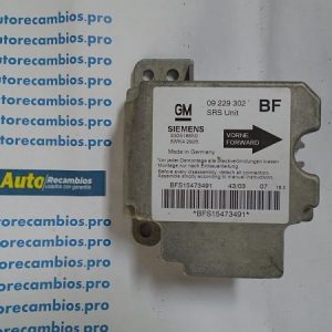 Centralita airbag OPEL ASTRA 09229302BF 09229302 BF