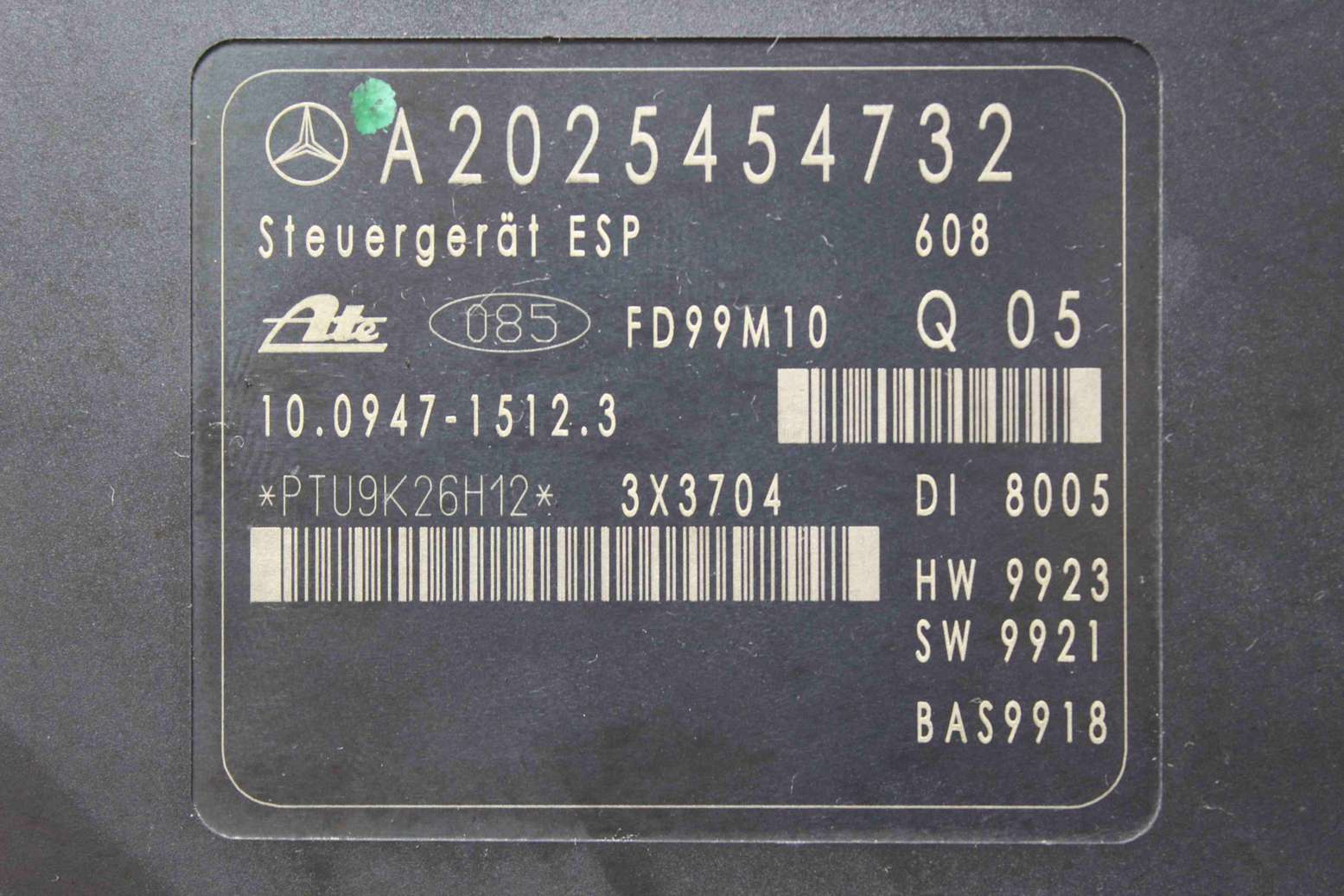 ABS Mercedes W202 A0034318212 Q05 A 003 431 82 12 A2025454732 10020402214 10.0204-0221.4 10020402214 10020804682 10.0208-0468.2 10094715123 10.0947-1512.3 - Imagen 4