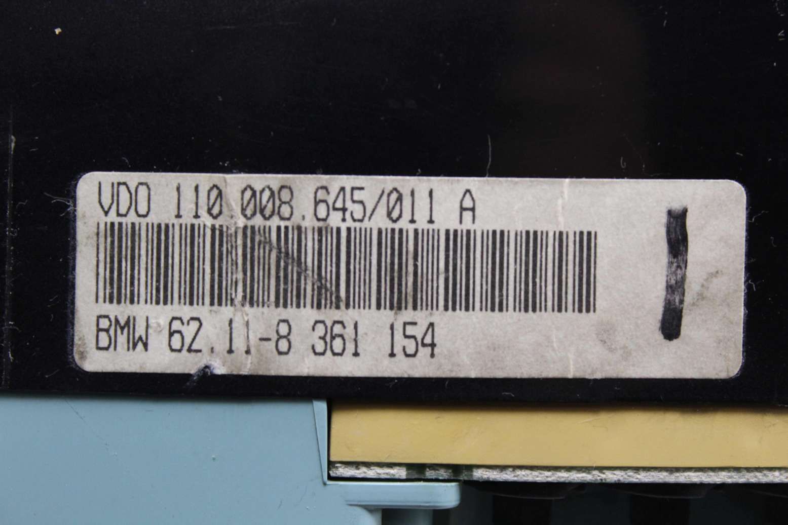 Cuadro de instrumentos BMW E36 62118361154 62.11-8 361 154 VDO 110008654011A 110.008.654/011 A - Imagen 3