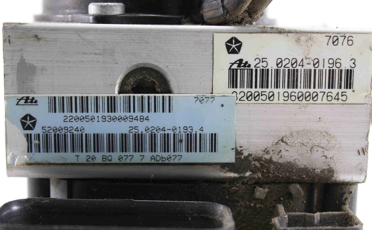 ABS Jeep Cherokee 56027931 52009240 25020401934 25.0204-0193.4 25094601023 25.0946-0102.3 25020401963 25.0204-0196.3 - Imagen 3