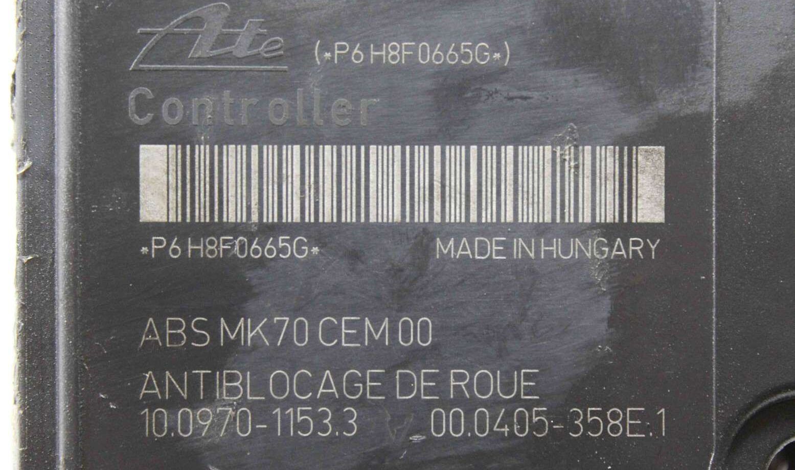 ABS Peugeot 207 Citroen C3 9665344180 10020701424 10.0207-0142.4 10097011533 10.0970-1153.3 000405358E1 00.0405-358E.1 - Imagen 3