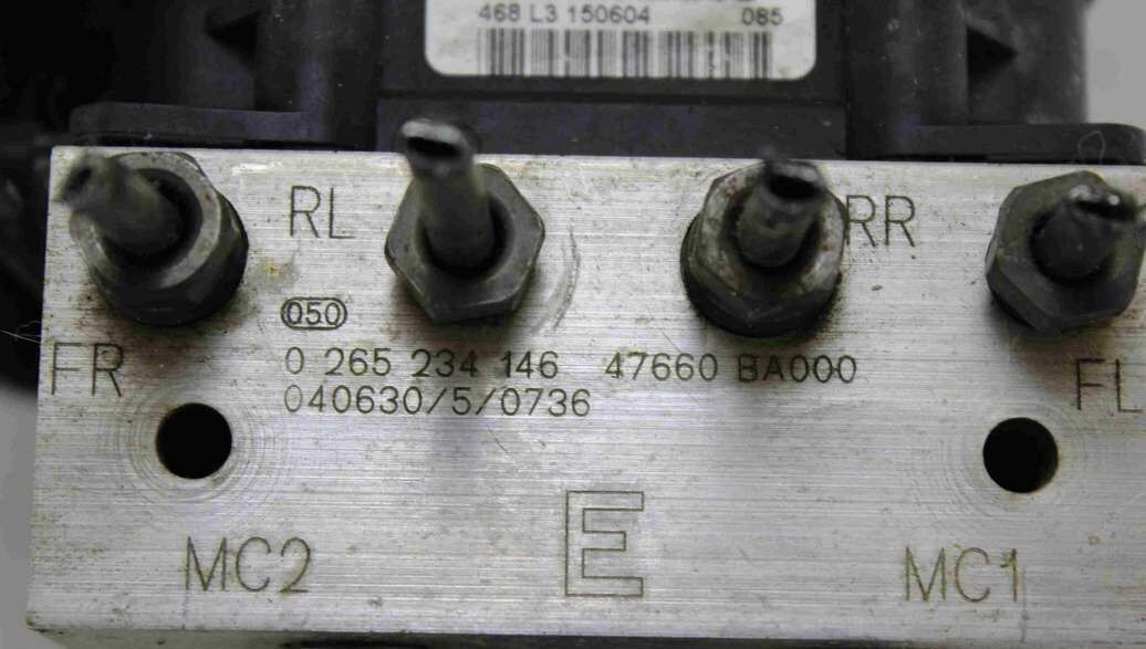 Modulo ABS Nissan Primera 47660BA000 47660 BA000 48624L0431 48624 L0431 Bosch 0265950371 0 265 950 371 0265234146 0 265 234 146 - Imagen 2