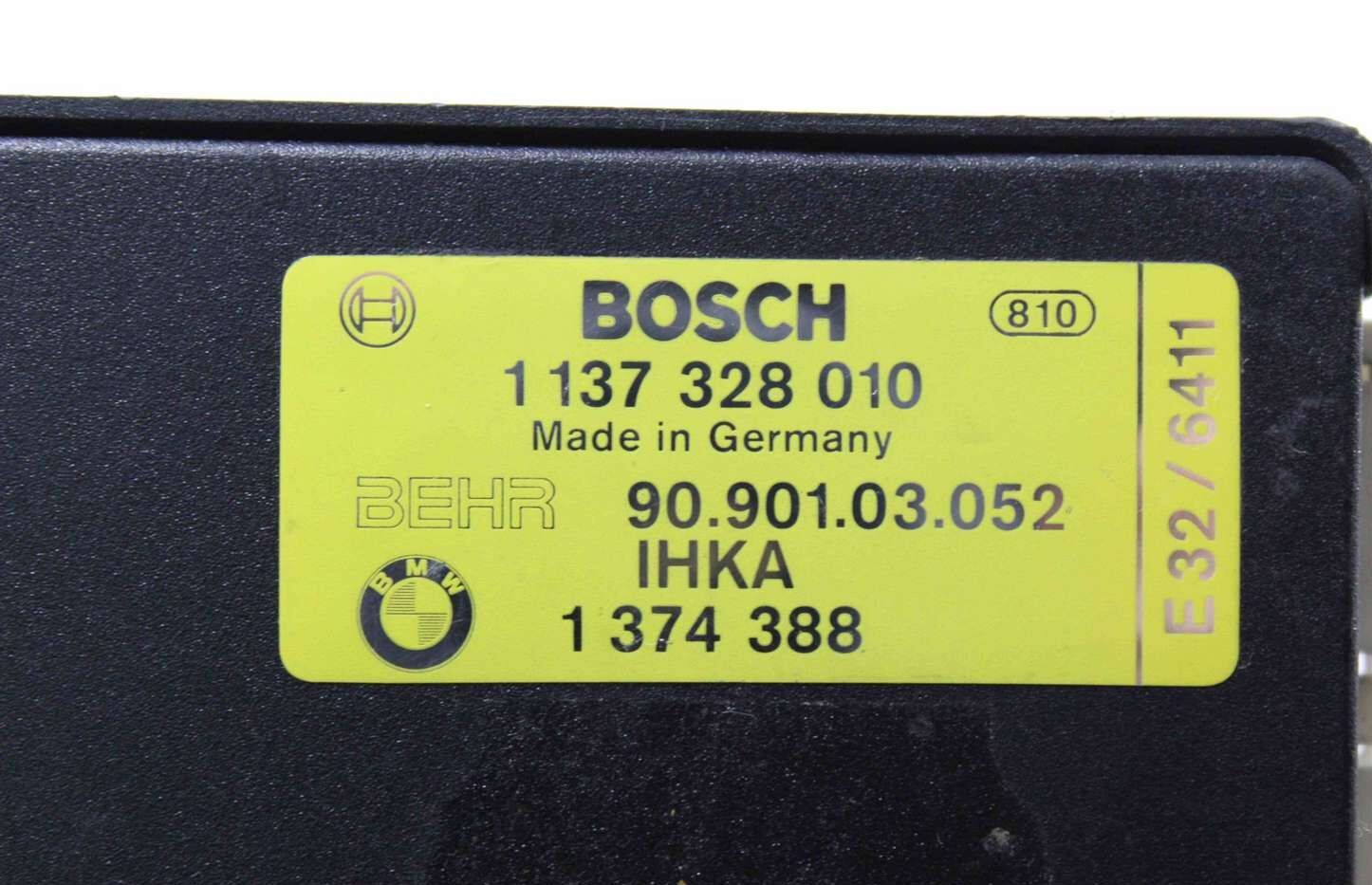Centralita de control clima BMW E32 E34 1374388 1 374 388 Bosch 1137328010 1 137 328 010 Behr 9090103052 90.901.03.052 - Imagen 3