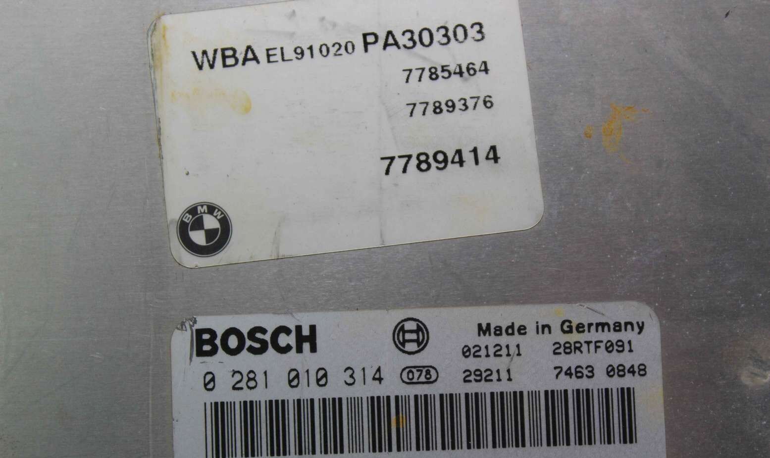 Centralita del motor BMW X5 E39 7789376 7 789 376 Bosch 0281010314 0 281 010 314 - Imagen 2