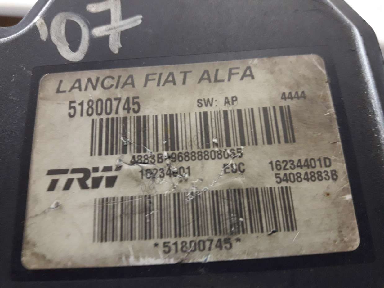 Modulo ABS Lancia Fiat Alfa Romeo 51800745 16234401D 54084883B - Imagen 2