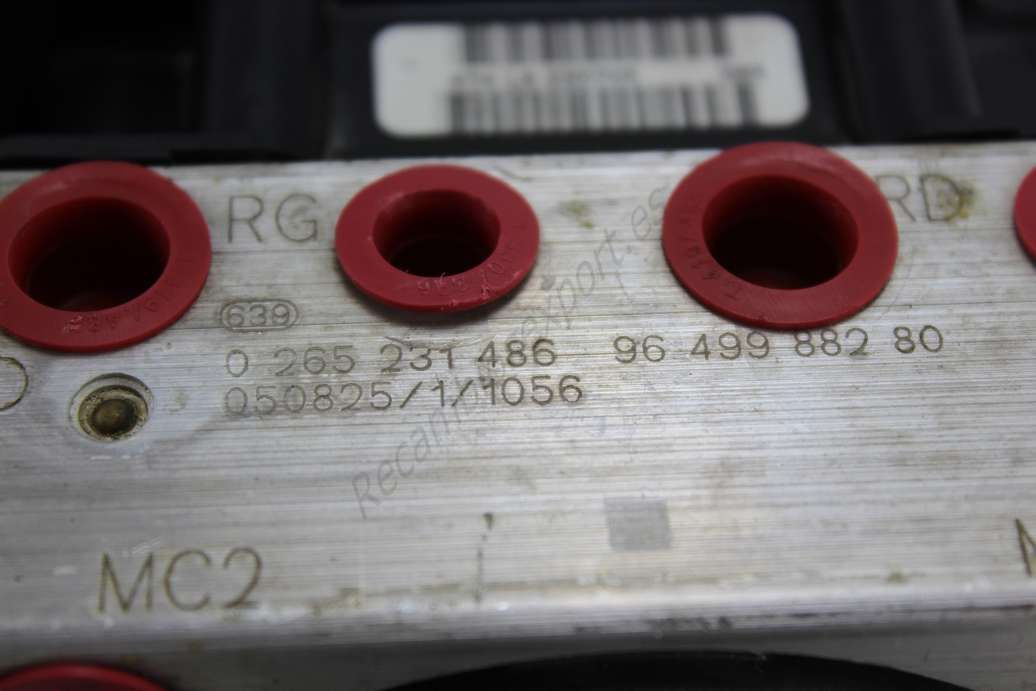 Modulo ABS Peugeot 307 Citroen C4 9649988280 96 499 882 80 9659457180 96 594 571 80 BOSCH 0265231486 0 265 231 486 - Imagen 4