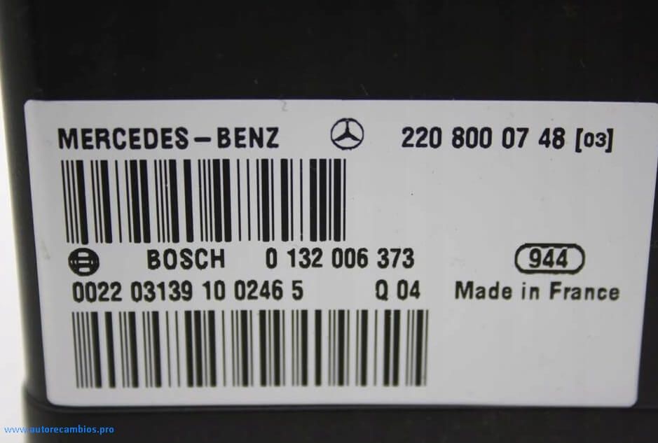 BOMBA DE BLOQUEO CENTRAL MERCEDES W220 2208000748 0132006373 - Imagen 3
