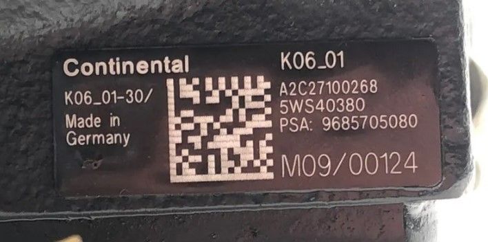VOLVO V50 BOMBA DE ALTA PRESIÓN DE INYECCIÓN DE COMBUSTIBLE 5WS40380 A2C27100268 - Imagen 2