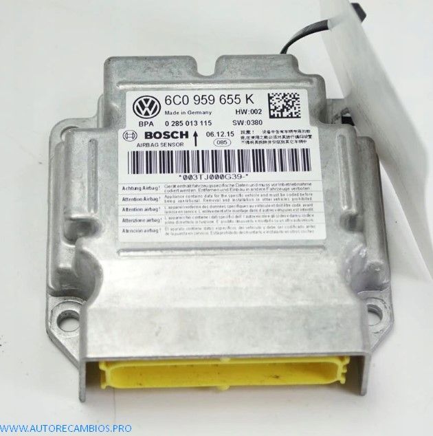 SKODA FABIA CENTRALITA MOTOR MÓDULO DEL AIRBAG 6C0959655K
