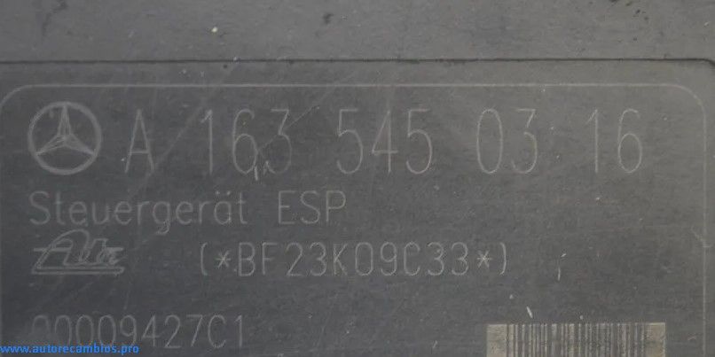 MERCEDES-BENZ ML W163 BOMBA DE ABS A1635450316 A1635450316 - Imagen 2