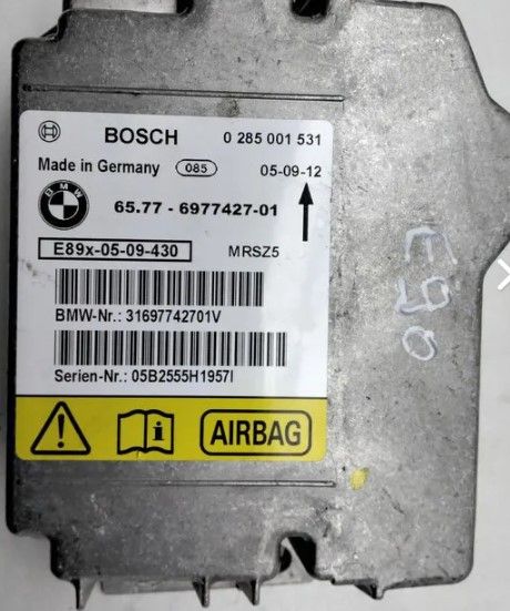 CENTRALITA AIRBAG BMW E87 6577697742701 65.77-6977427-01 BOSCH 0 285 001 531 0285001531