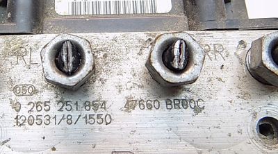ABS Nissan Qashqai 47660BR00C 47660 BR00C BOSCH 0265251854 0 265 251 854 0265951743 0 265 951 743 - Imagen 3