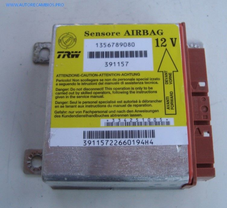 Airbag Centralita Citroen Jumper Fiat Ducato TRW 1356789080 391157