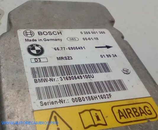 Airbag Centralita BMW E46 E53 3er X5 65776905491 6905491 0285001368
