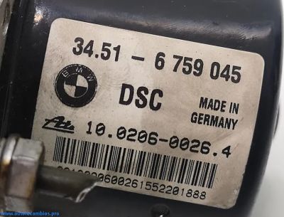 ABS BMW E46 34516759045 6759047 Ate 10020600264 10096008113 00004744E1 - Imagen 3