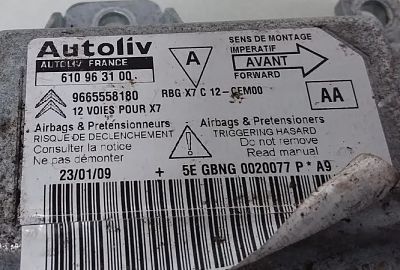 CENTRALITA AIRBAG CITROEN 9665558180 610963100 608929500 608762100A, 26908
