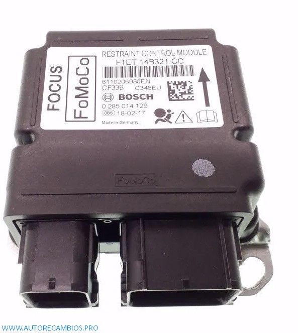 UNIDAD DE CONTROL DE AIRBAG FORD FOCUS F1ET14B321CC, 0285014129, CU5T14F262EB