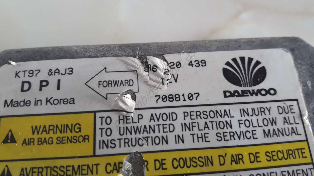 Centralita Airbag Daewoo Lanos 96220439 96 220 439 7088107 - Imagen 2