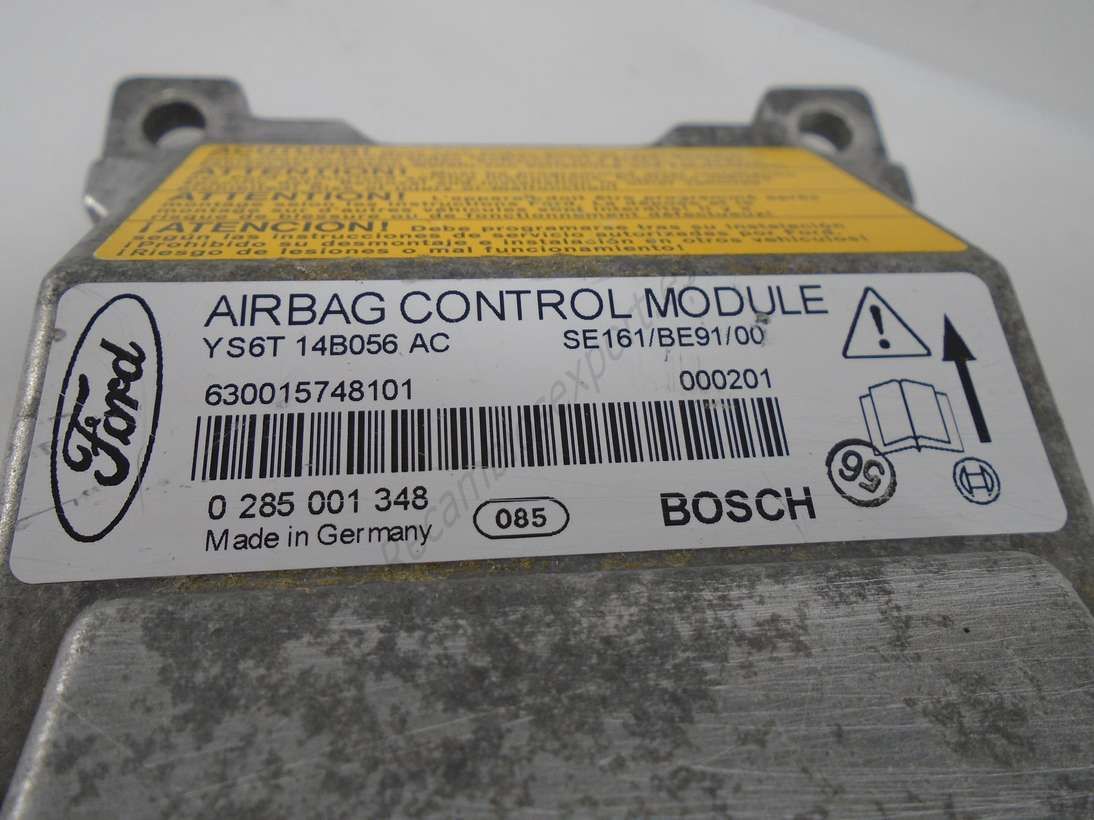 Centralita Airbag Ford Fiesta Puma YS6T14B056AC YS6T 14B056 AC BOSCH 0285001348 0 285 001 348 - Imagen 2