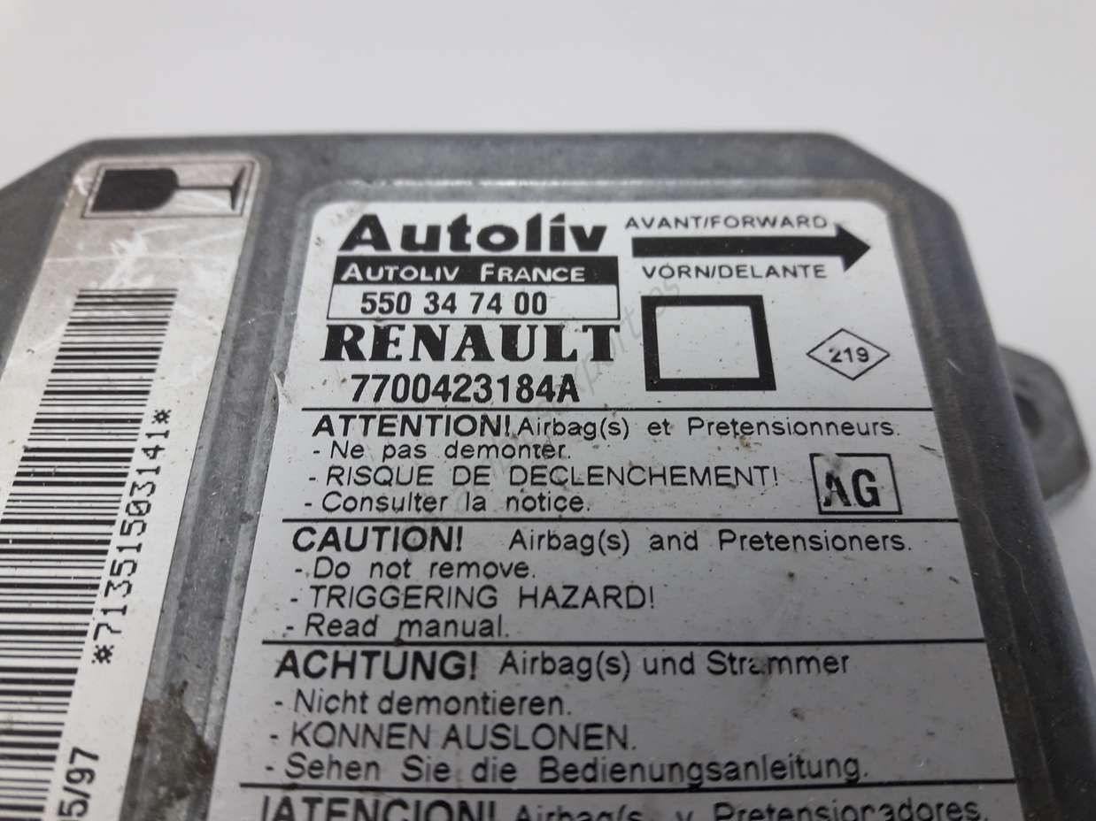 Centralita Airbag Renault Megane 7700423184A AG AUTOLIV 550347400 550 34 74 00 - Imagen 2