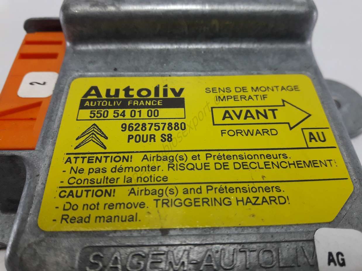 Centralita Citroen Saxo 9628757880 Autoliv 550540100 550 54 01 00 - Imagen 2