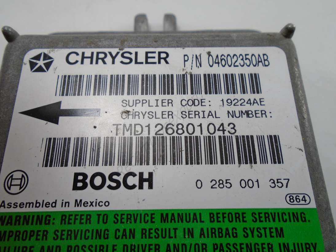 Centralita airbag Chrysler 04602350AB Bosch 0285001357 0 285 001 357 - Imagen 2