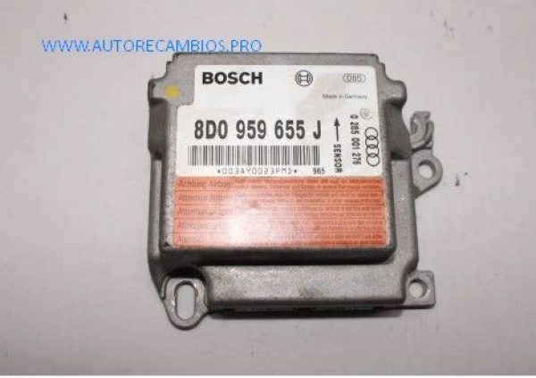 Centralita de airbag Audi A4 8D0959655J Bosch 0285001276