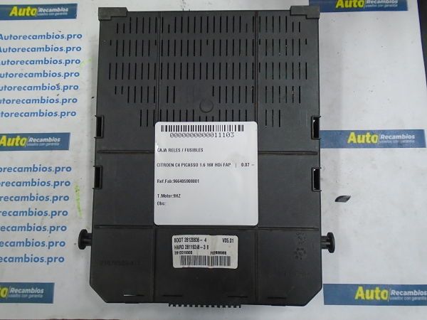 CAJA RELES FUSIBLES CITROEN 281201930B 966405908001 9664059080-01