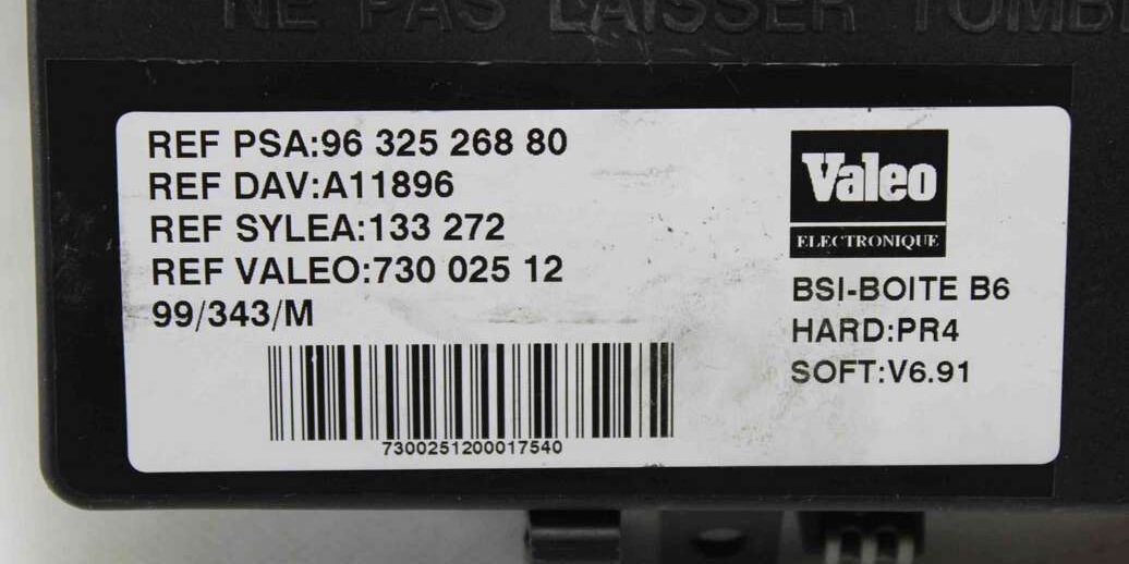 Caja de fusibles BSI Peugeot Citroen Xsara Picasso 9632526880 96 325 268 80 Valeo 73002512 730 025 12 - Imagen 2