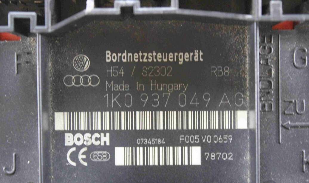 BSI Caja de fusibles VW Volkswagen Caddy 3C Golf 5 Jetta 1K0937049AG 1K0 937 049 AG Bosch F005V00659 F005 V0 0659 - Imagen 2