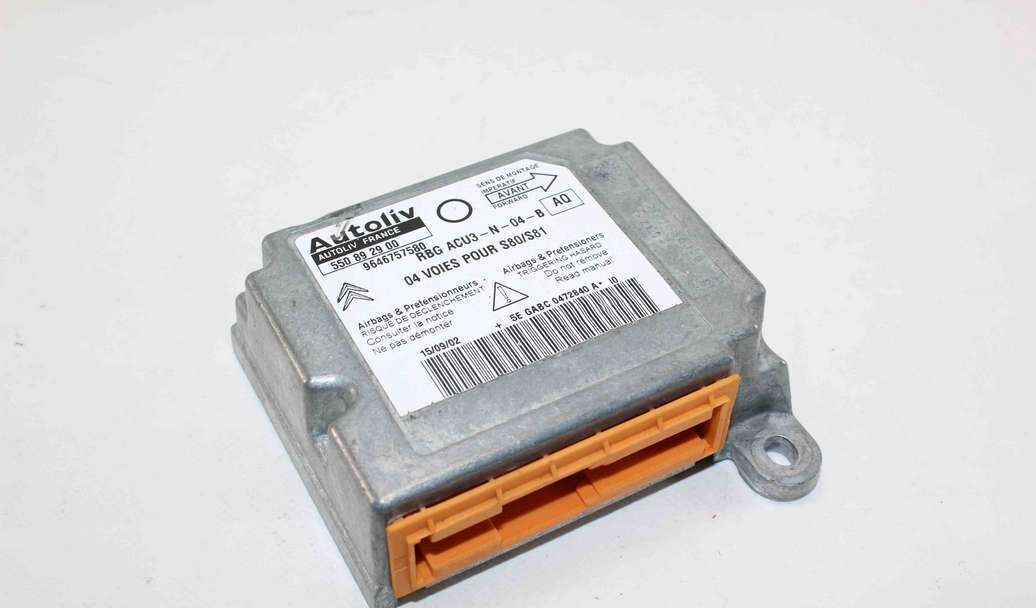Centralita de airbag Citroen Saxo 9646757580 Autoliv 550892900 550 89 29 00 AQ