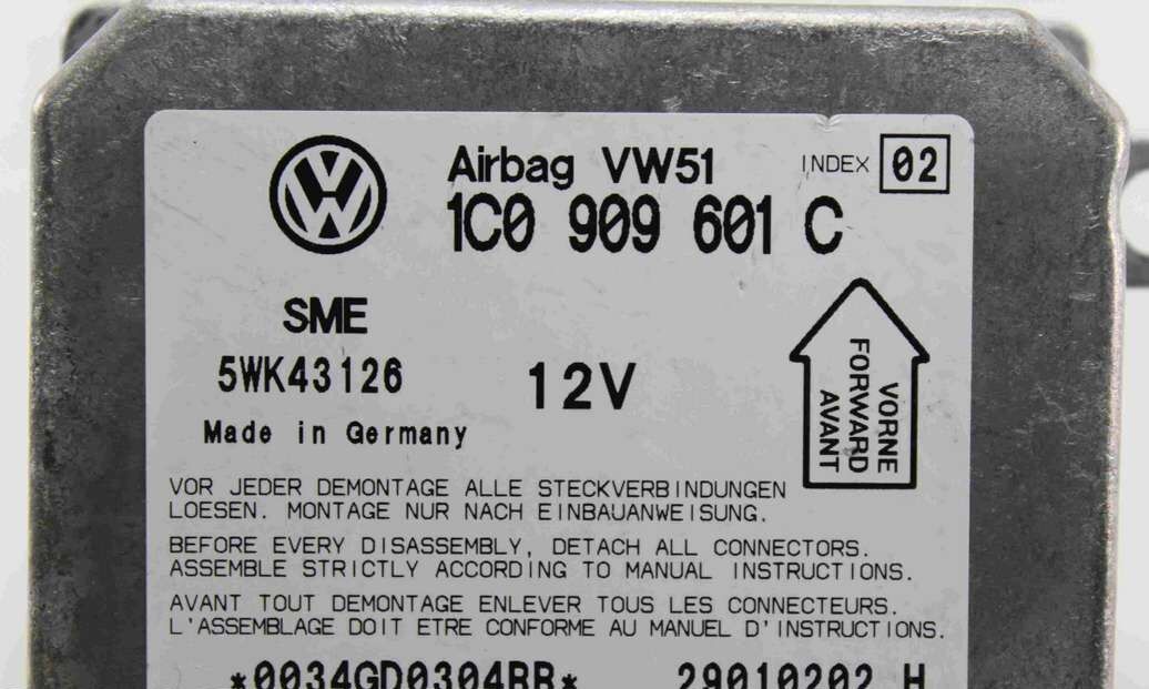 Centralita de airbag Skoda Fabia 1C0909601C 1C0 909 601 C SME 5WK43126 Index 02 - Imagen 2