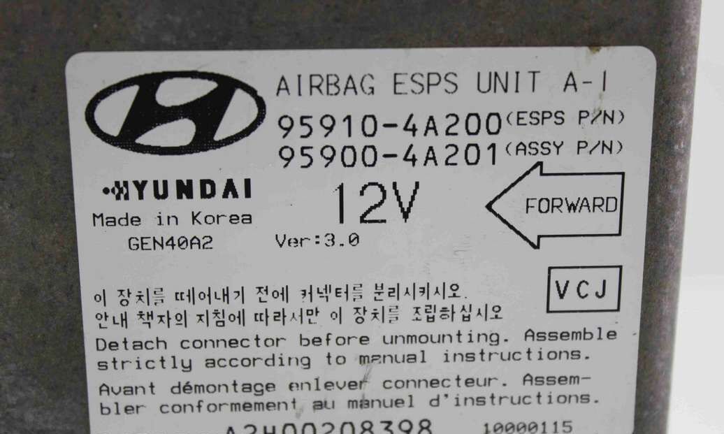 Centralita de airbag Hyundai H1 959104A200 95910-4A200 959004A201 95900-4A201 - Imagen 2