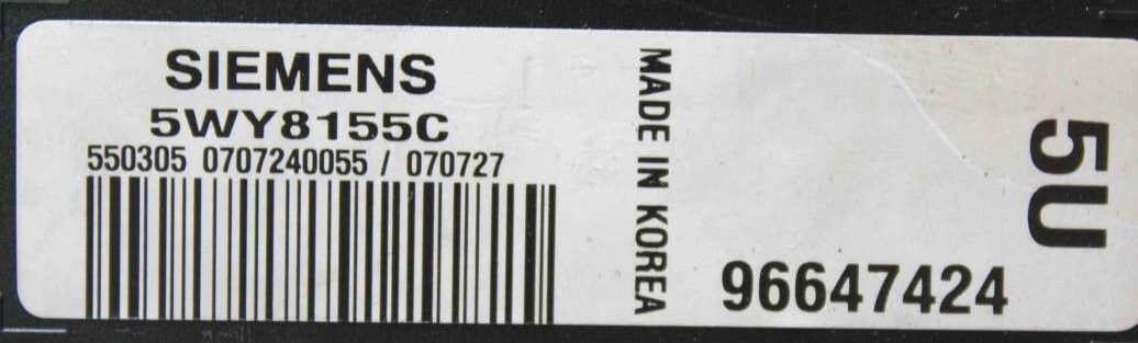 Caja de fusibles Chevrolet Epica 96647424 Siemens 5WY8155C - Imagen 2