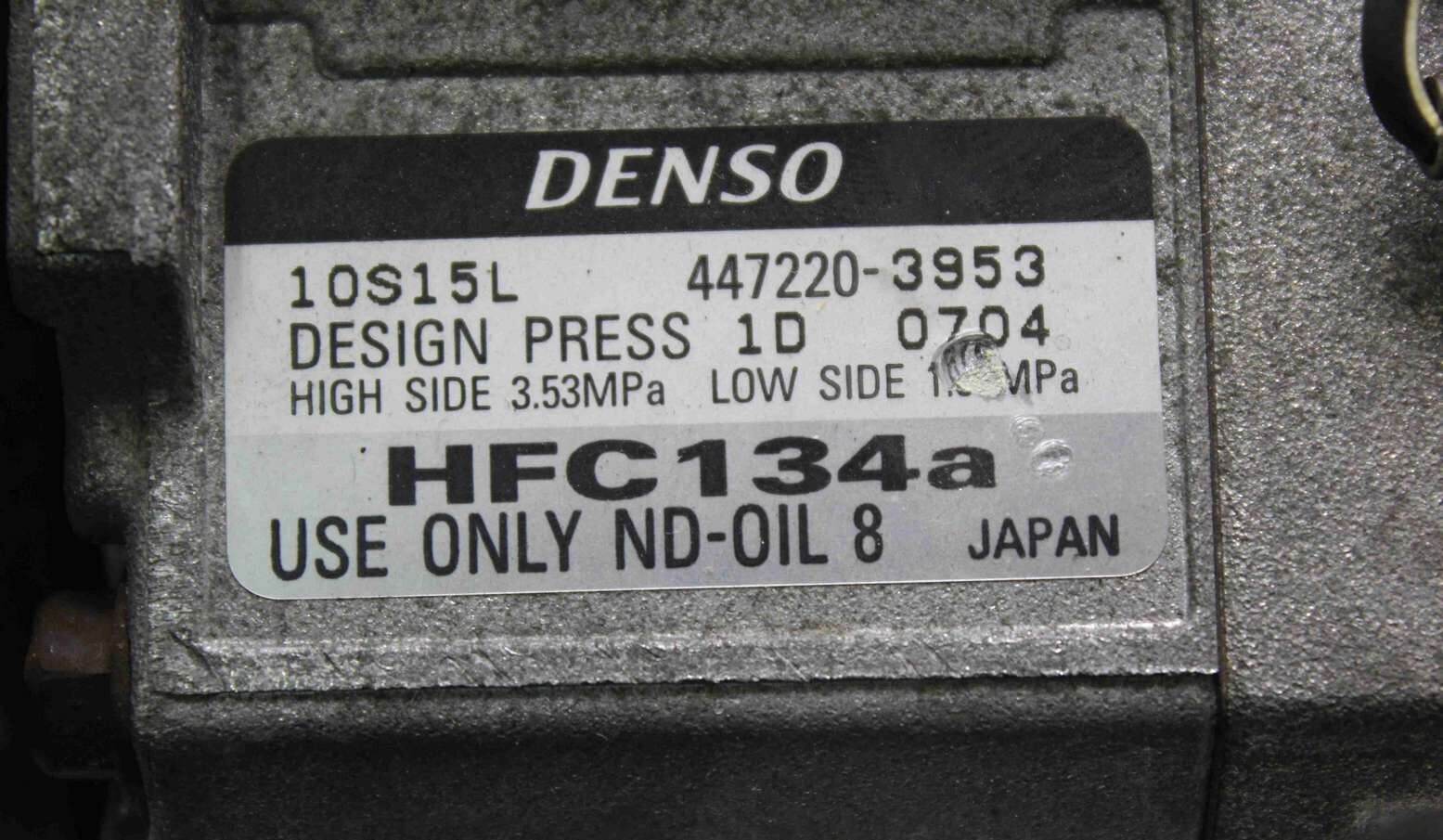 Compresor de aire acondicionado Toyota Rav 2473000151 247300-0151 4472203953 447220-3953 Denso - Imagen 6