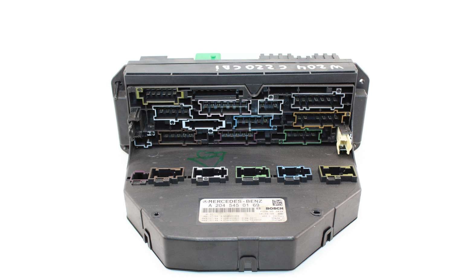 Caja de fusibles Mercedes W204 A2045450169 A 204 545 01 69 Bosch F005V00834 F005 V0 0834 - Imagen 3