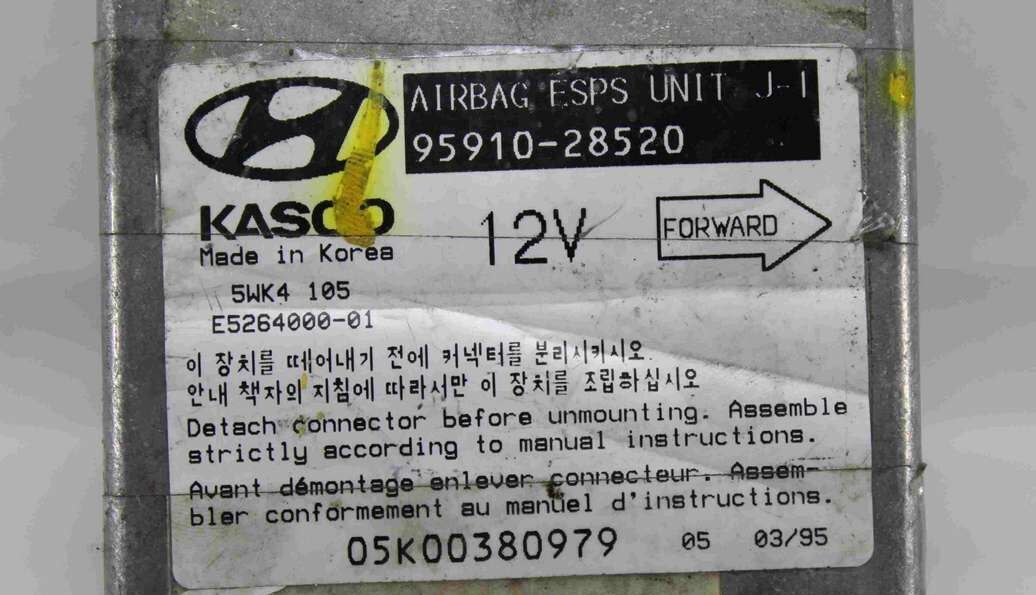 Centralita de airbag Hyundai Elantra 9591028520 95910-28520 Siemens 5WK4105 5WK4 105 E526400001 E5264000-01 - Imagen 2