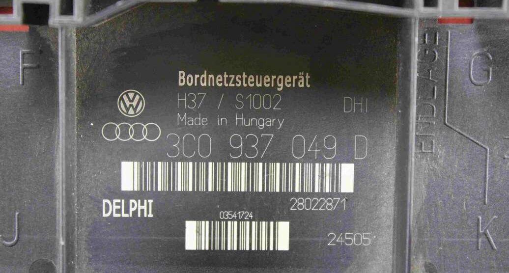 Caja de fusibles VW Caddy Golf V Passat Touran Tiguan 3C0937049D 3C0 937 049 D Delphi 28022871 - Imagen 2