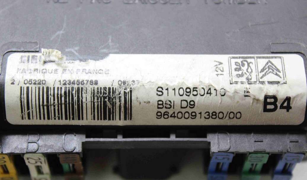 Caja de fusibles Peugeot Citroen 964009138000 9640091380/00 S110950410E S110950410 E BSI D9 - Imagen 2