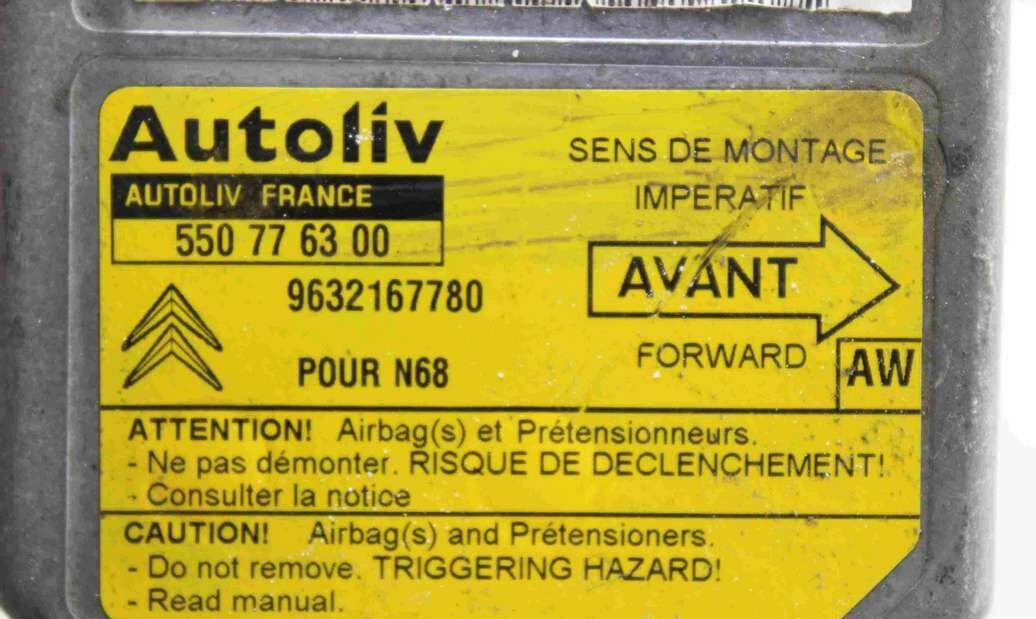 Centralita de airbag Citroen Xsara Picasso 9632167780 Autoliv 550776300 550 77 63 00 AW - Imagen 2