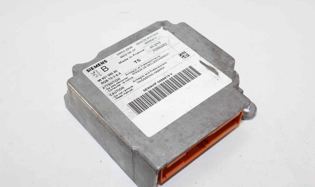 Centralita Airbag PEUGEOT 307 9650109280 96 501 092 80 SIEMENS 5WK42908 5WK4 2908