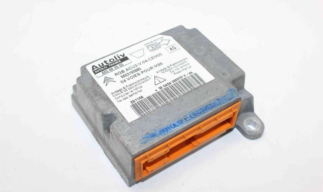 Centralita de airbag Peugeot Partner 9653190880 AG Autoliv 603602500 603 60 25 00